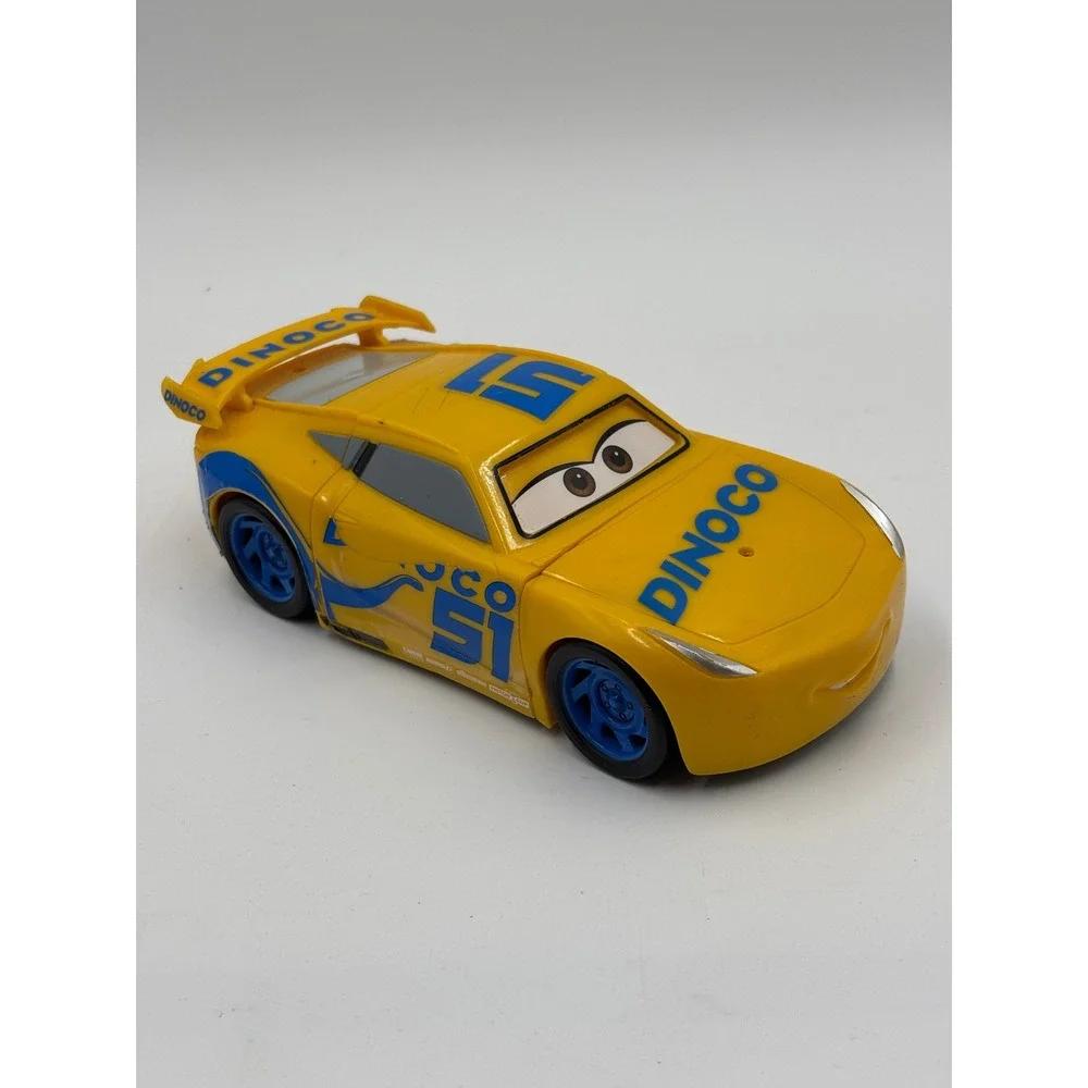 Disney Pixar Cars Race and Reck Cruz Ramirez Dinoco 51 Yellow Toy Car DYW43